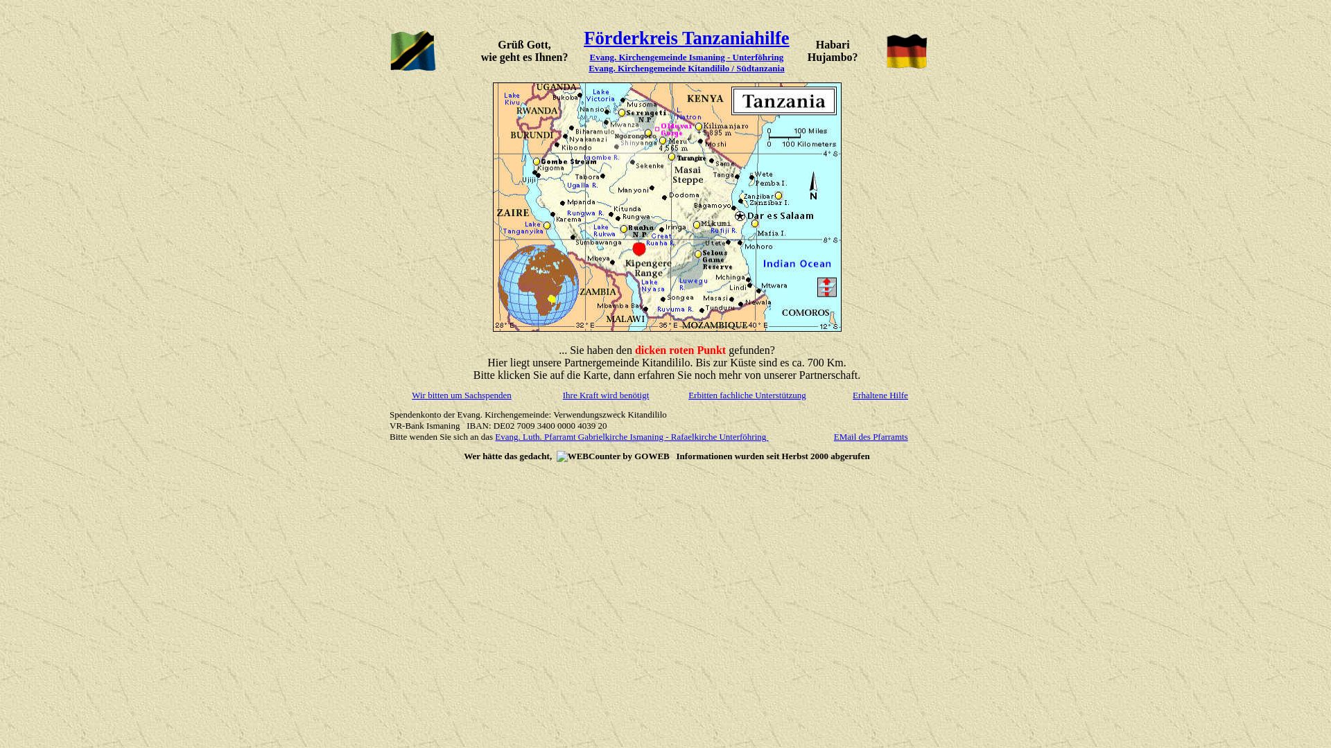 Tanzaniahilfe Ismaning