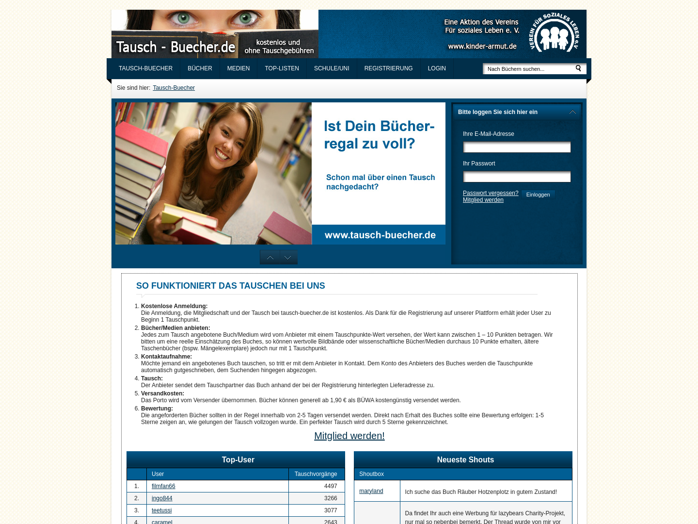 Tausch-Buecher.de - Verein Für soziales Leben e.V.