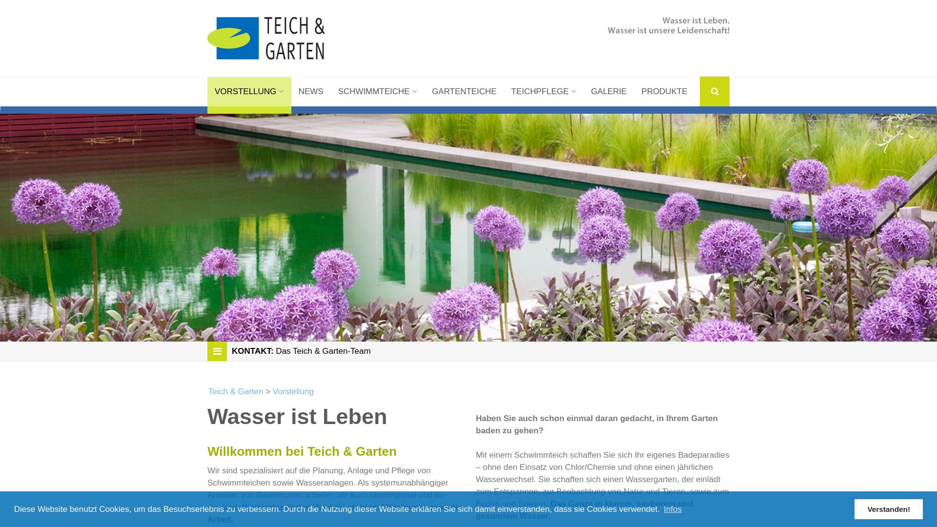 Teich und Garten