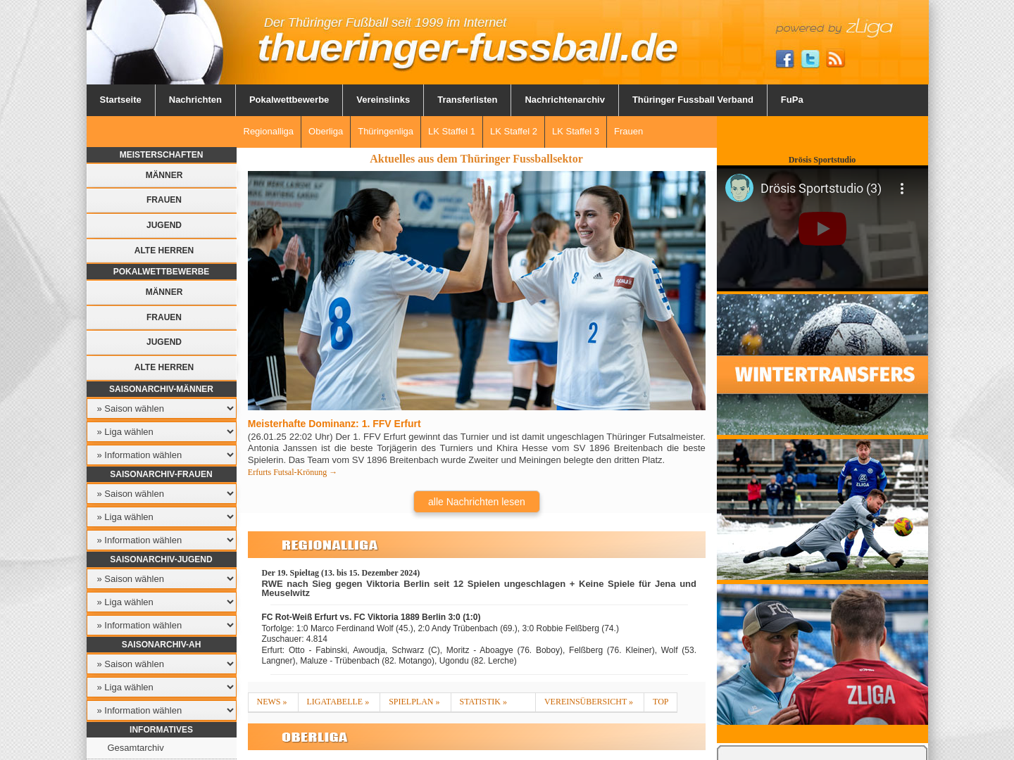 Thueringer-fussball.de - Freunde des Thüringer Fussballs e. V.