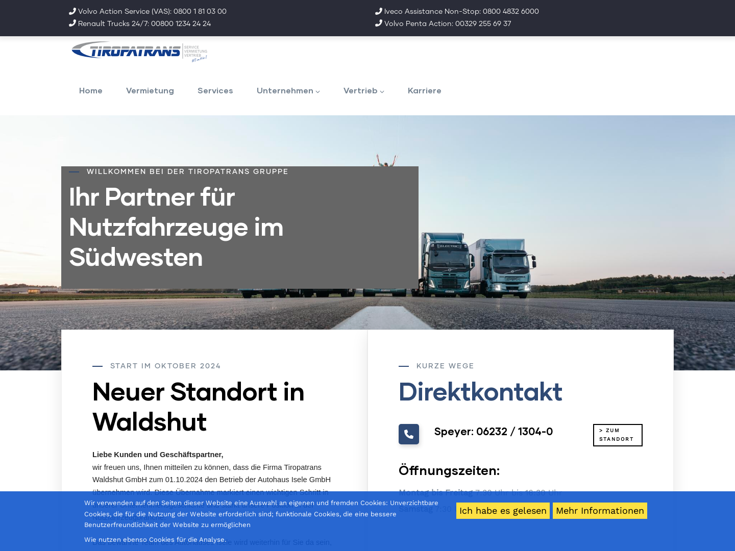 Tiropatrans Internationale Spedition und Volvo LKW Service GmbH