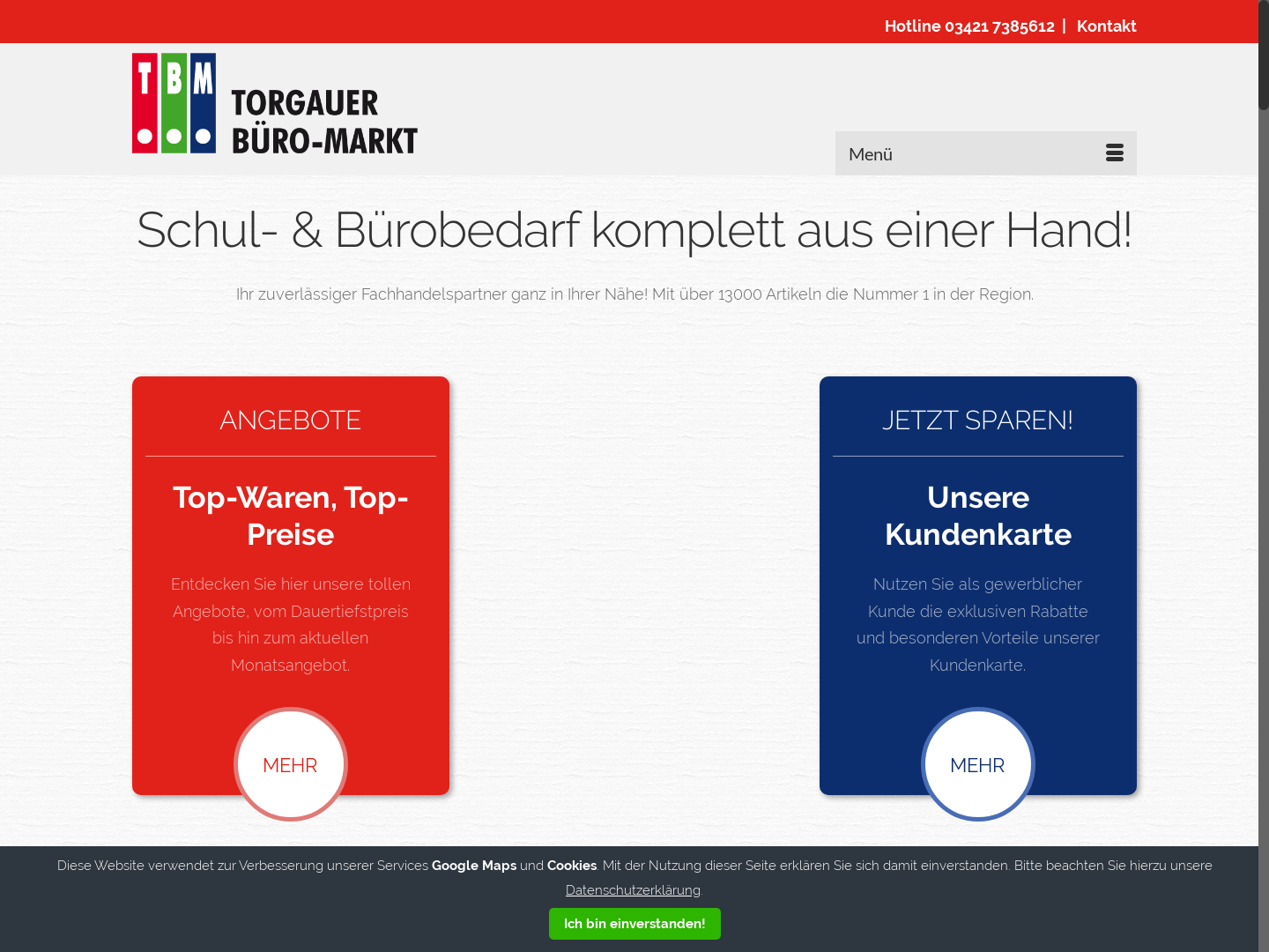 Torgauer Büro-Markt - der Fachhandelspartner ganz in Ihrer Nähe
