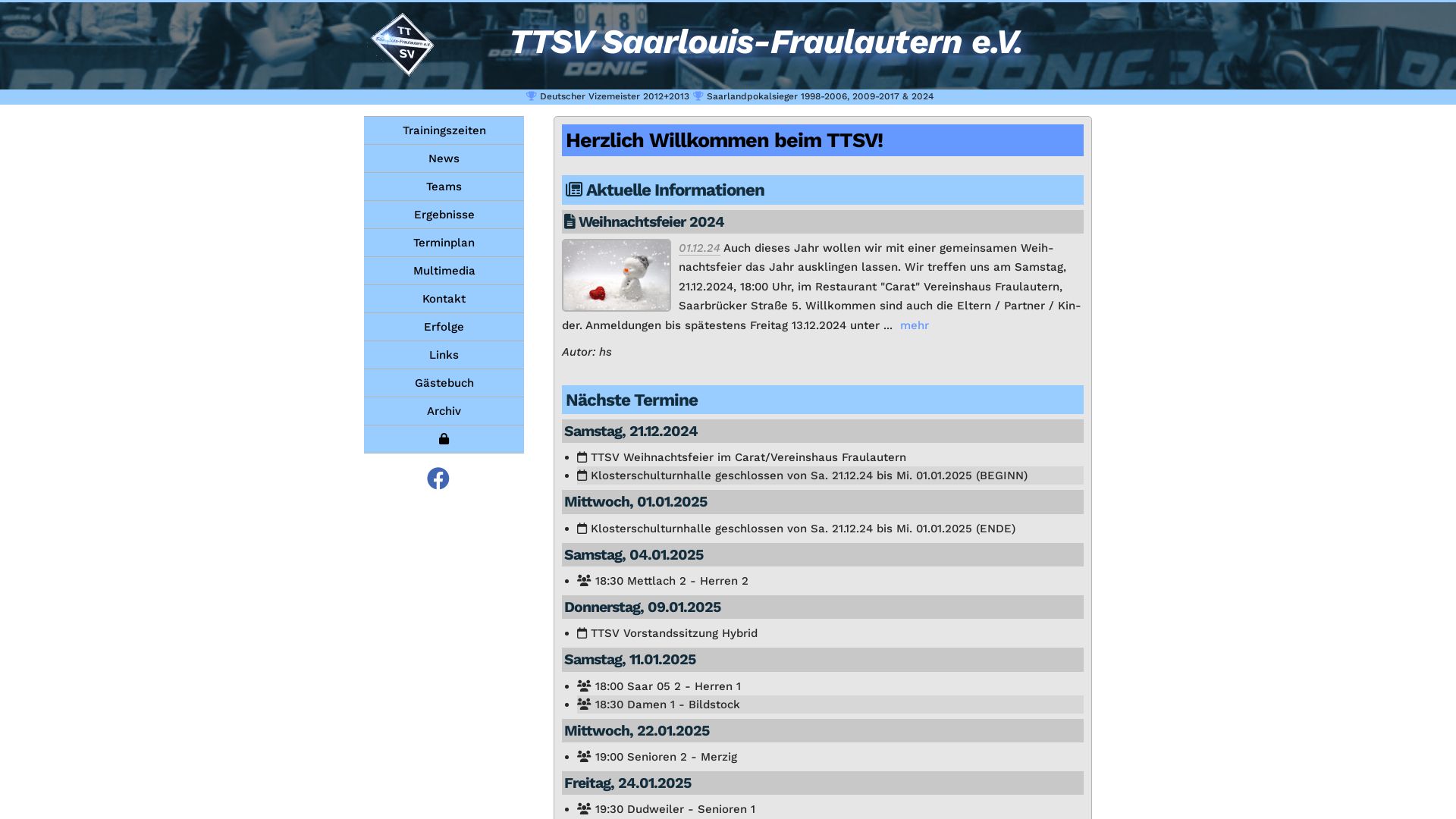 TTSV Tischtennissportverein Fraulautern e.V.