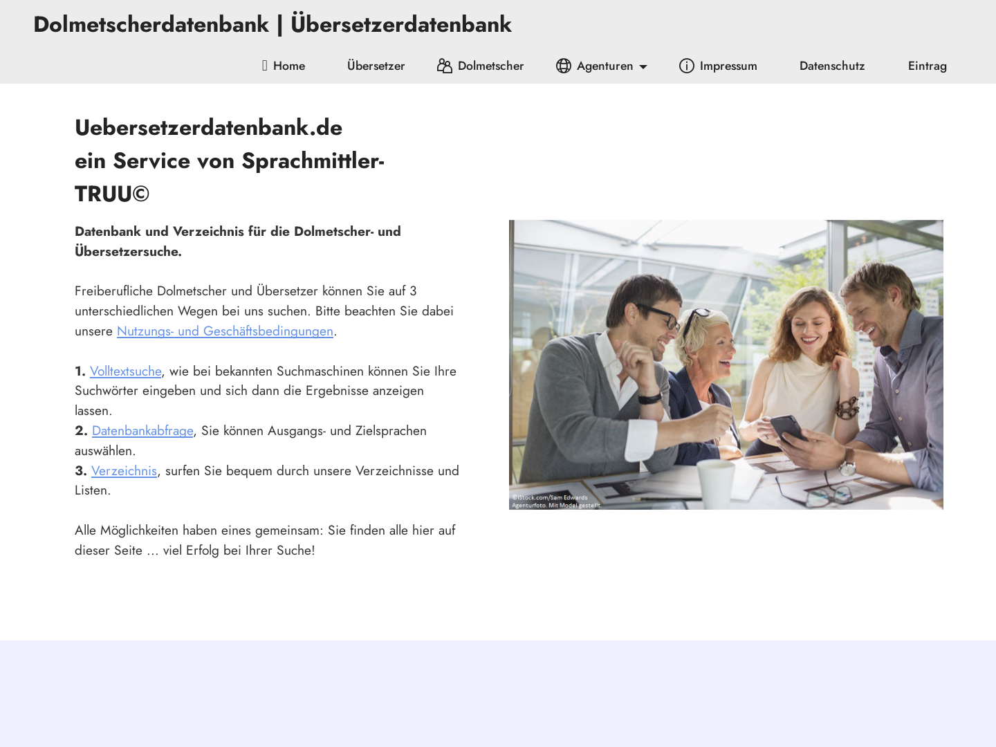 Übersetzerdatenbank by Truu.com - Kommunikationsservice, Inh. Frank Truu