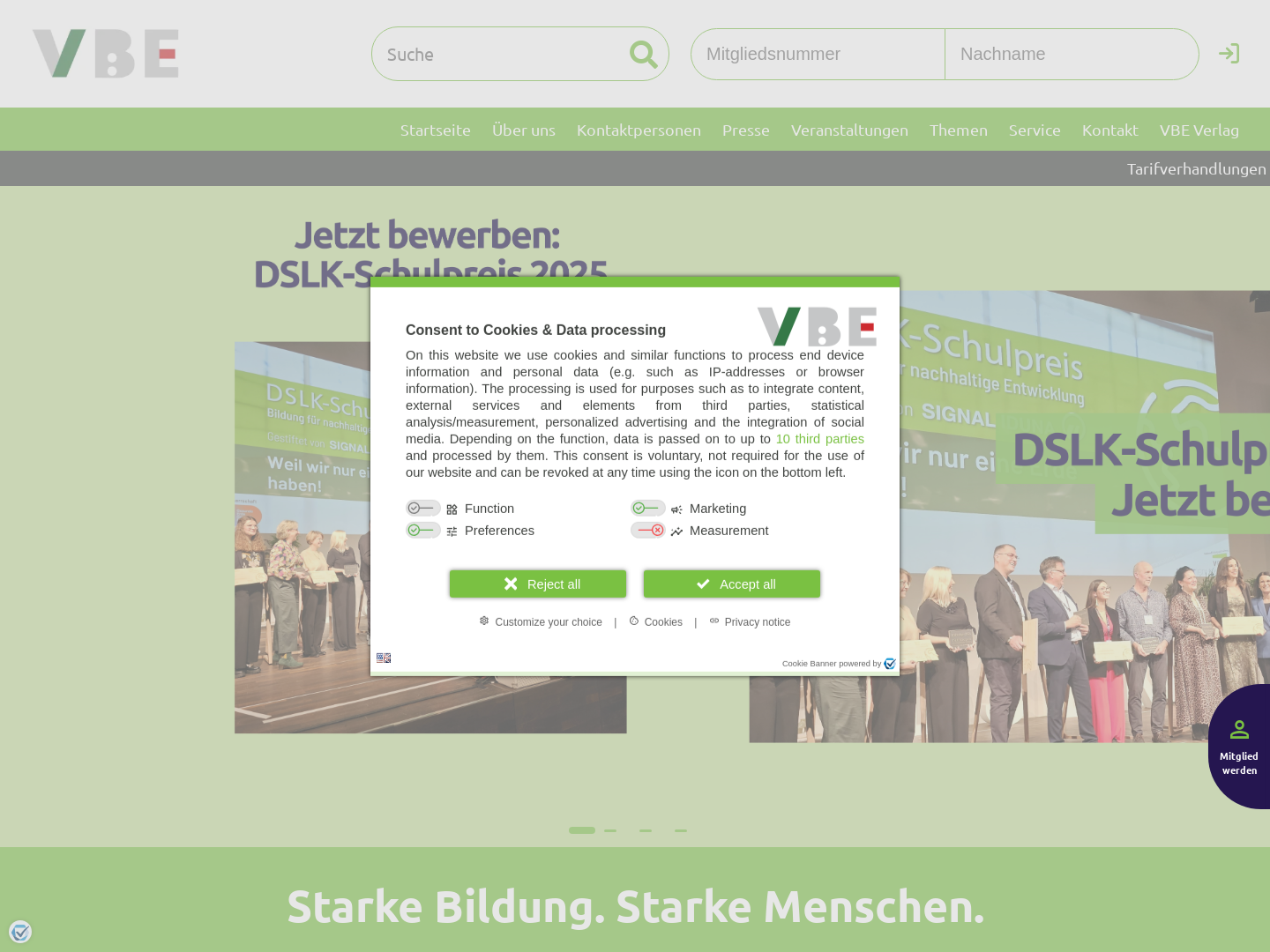 Verband Bildung und Erziehung, Landesverband NRW