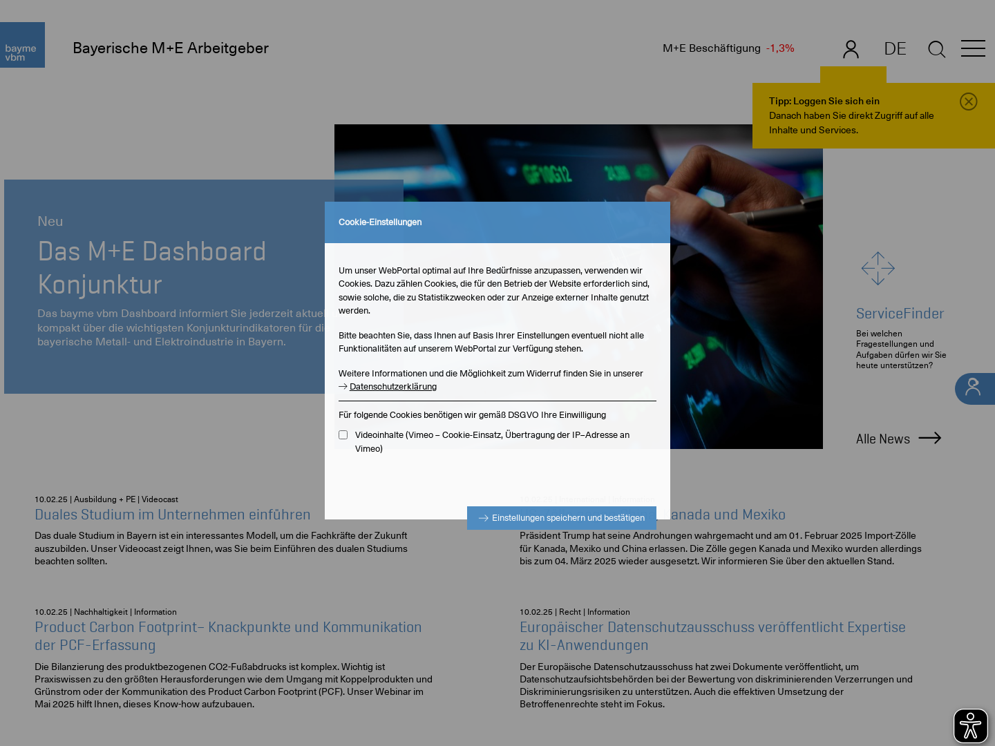 Verband der Bayerischen Metall- und Elektro-Industrie e.V.