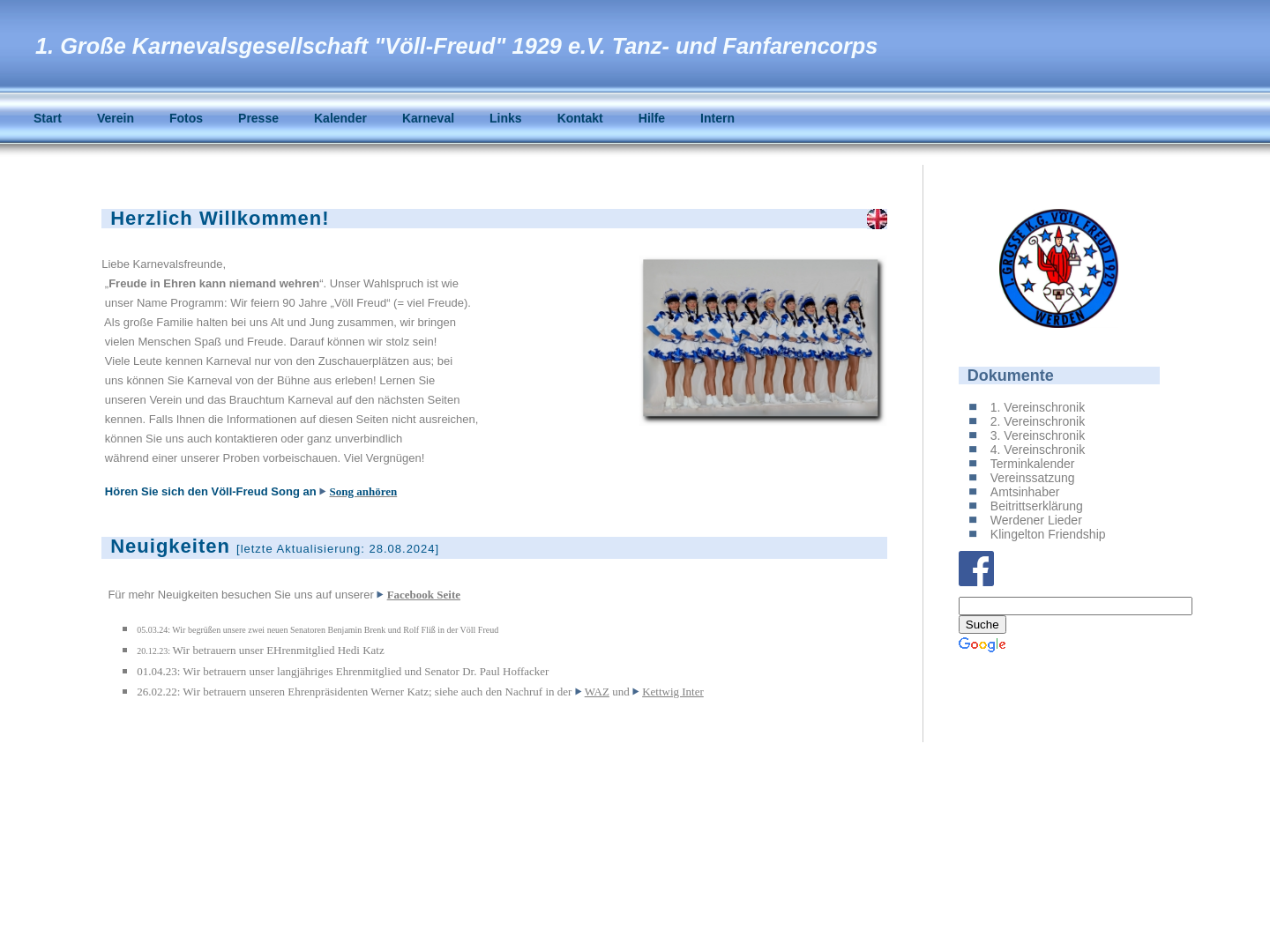 1. Große Karnevalsgesellschaft Völl Freud 1929 e.V.