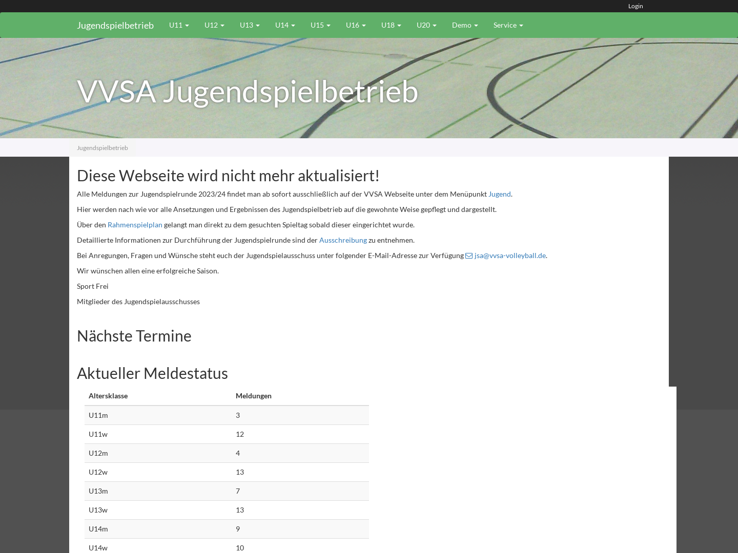 VVSA Jugendspielbetrieb - Uwe Markwirth