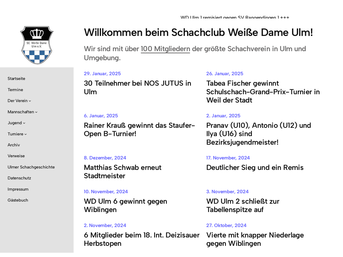 Schachklub Weiße Dame Ulm e.V.