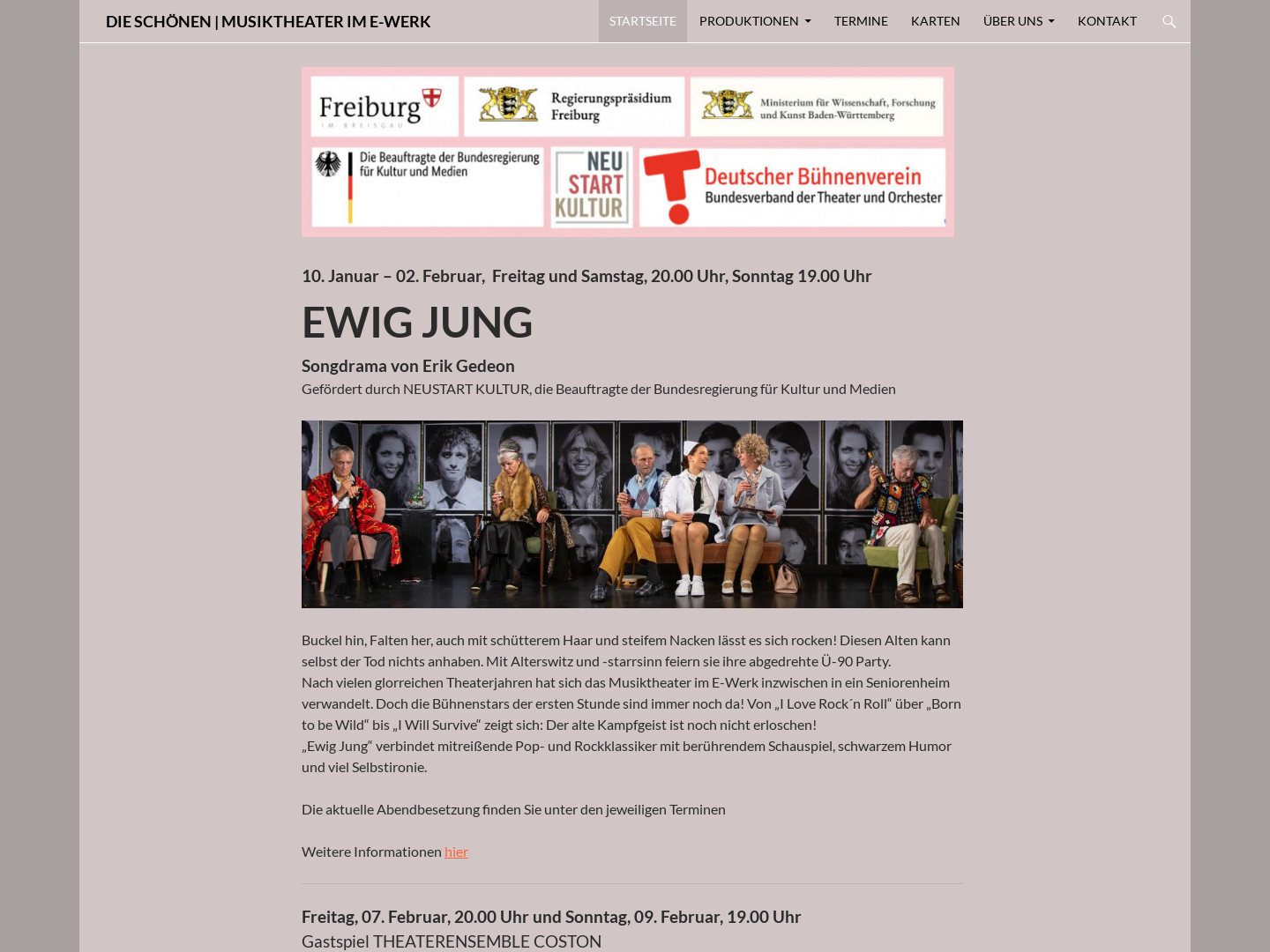 Musiktheater "Die Schönen der Nacht"