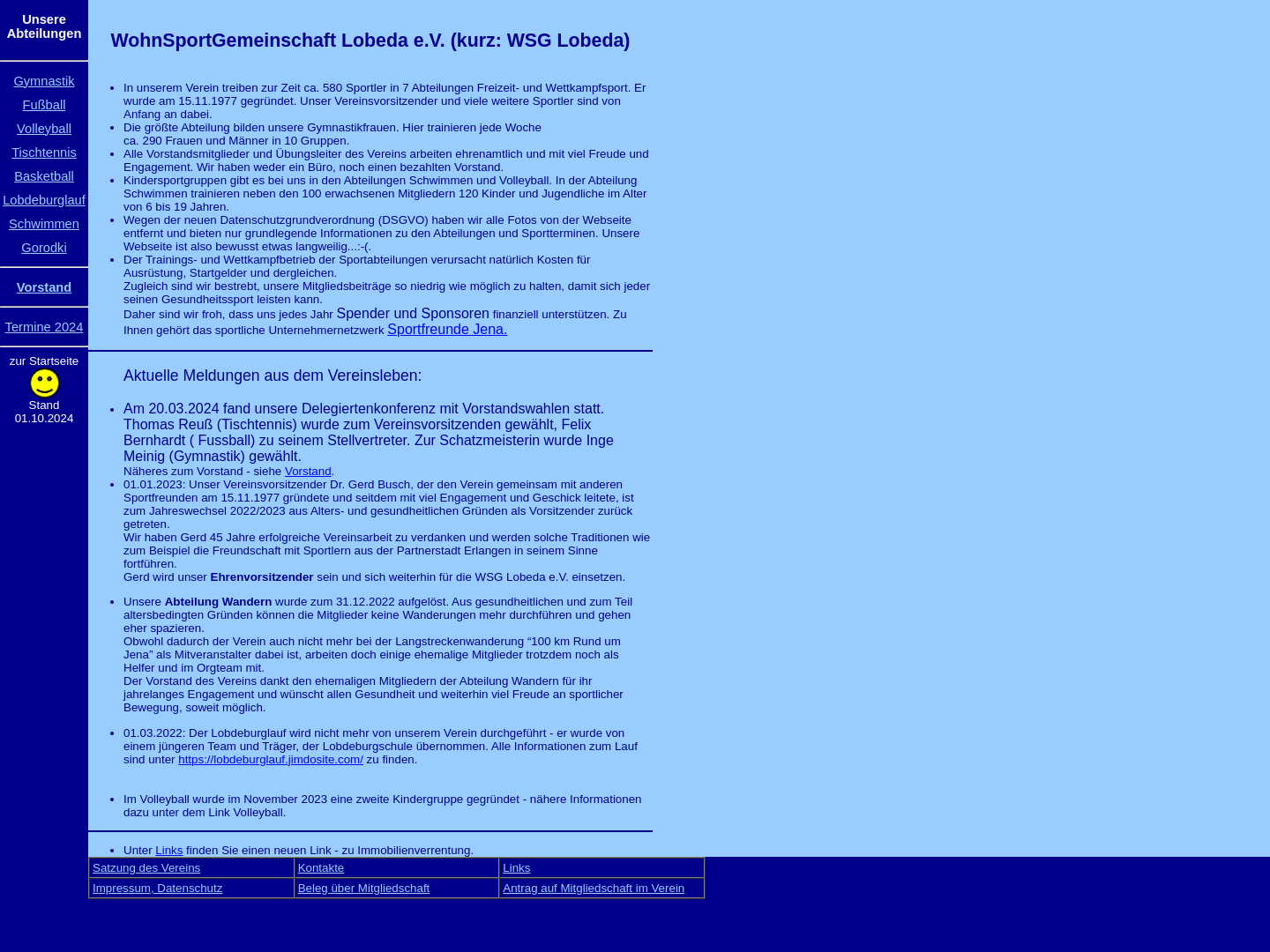 WSG Jena-Lobeda - Abteilung Schwimmen