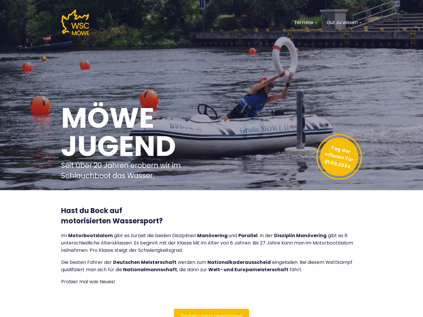 Möwejugend - die Jugendgruppe des WSC Möwe Oranienburg e.V.