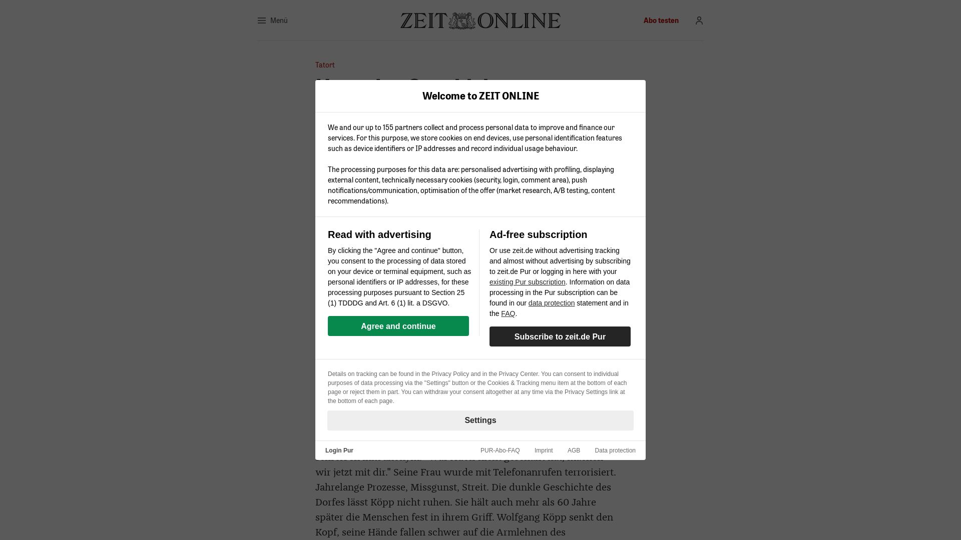 Da ließ Herr Zurek ihn ins Haus