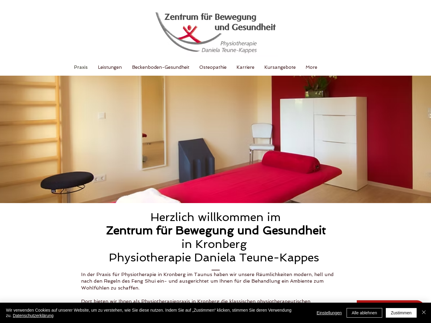 Zentrum fuer Bewegung und Gesundheit die Physiotherapie Praxis von Daniela Teune
