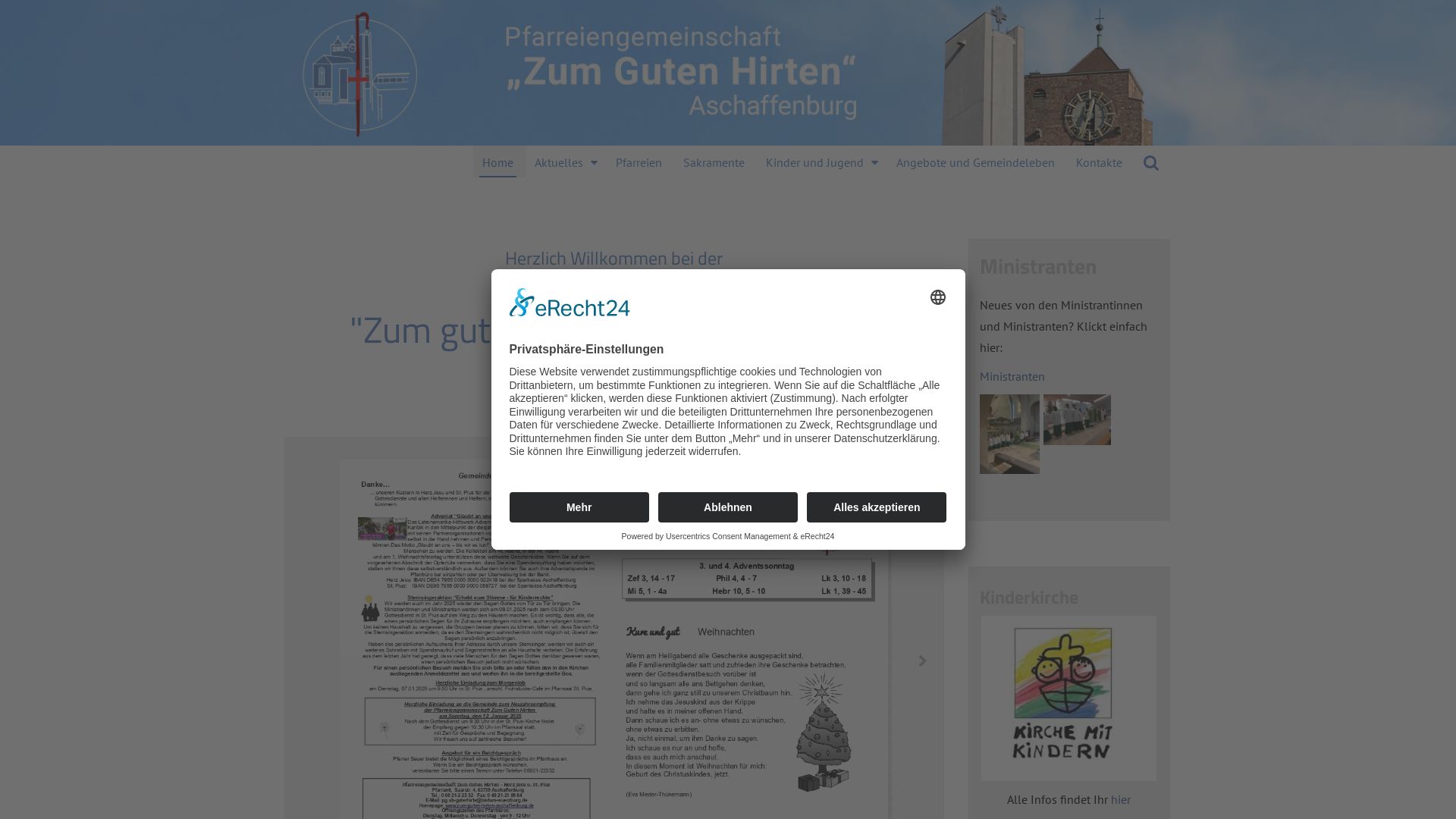 Pfarreiengemeinschaft "Zum Guten Hirten" Aschaffenburg